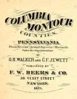 Columbia and Montour Counties 1876 